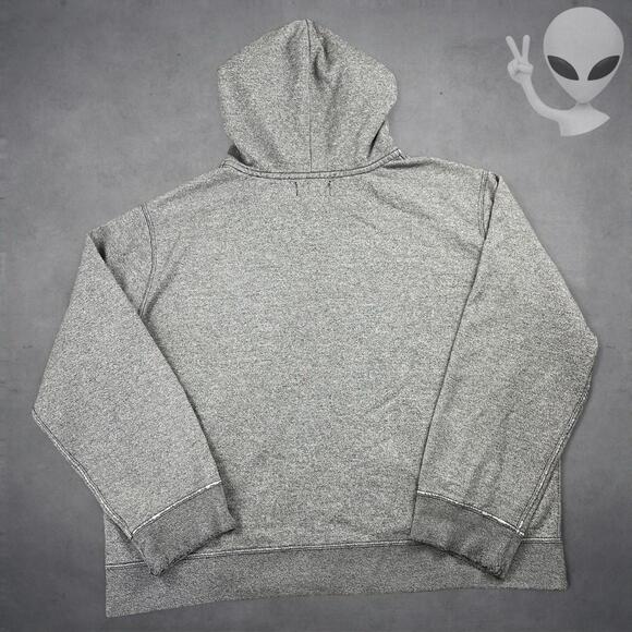 Polo Ralph Lauren Hoodie Size 2XL Grey Full Zip Plaid Lined Hood Jacket vintage - Picture 5 of 6